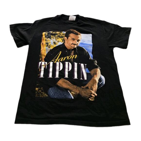 Vintage Aaron Tippin Single Stitch TOUR Tshirt Medium Tee Country Music - Picture 2 of 12